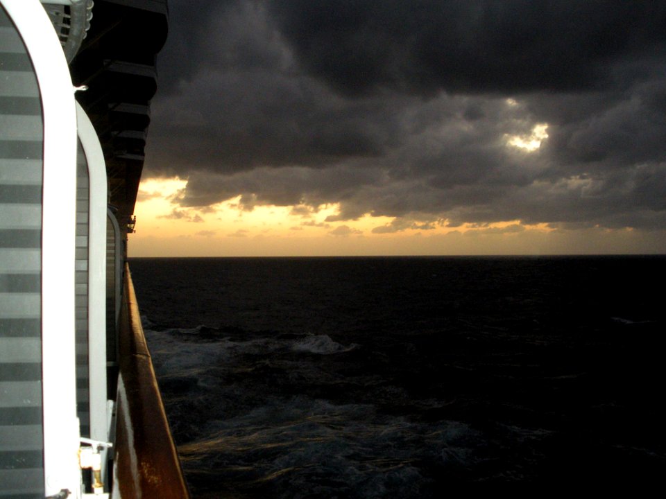 A Winter Sunset At Sea