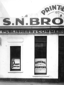 S.N. Brown & Co. General Printers and Publishers, 1940