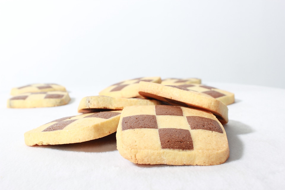 Mosaic cookies confectionery look at the looker