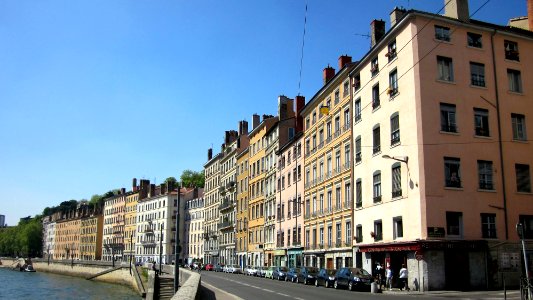 Quai de Saône côté presqu'île
