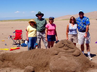 Sand Sculpture of Jabba the Hut