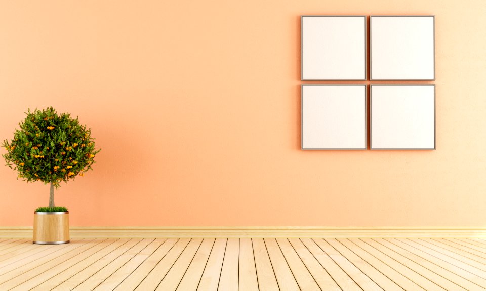 minimalist empty room