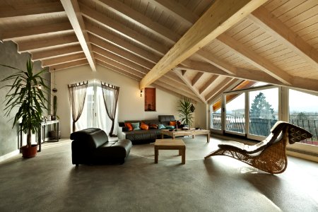 interior new loft, ethnic furniture, livingroom photo