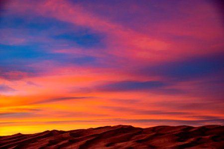 Sunset over the Dunes photo