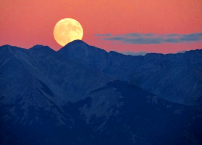 Harvest Moon over Blanca Peak