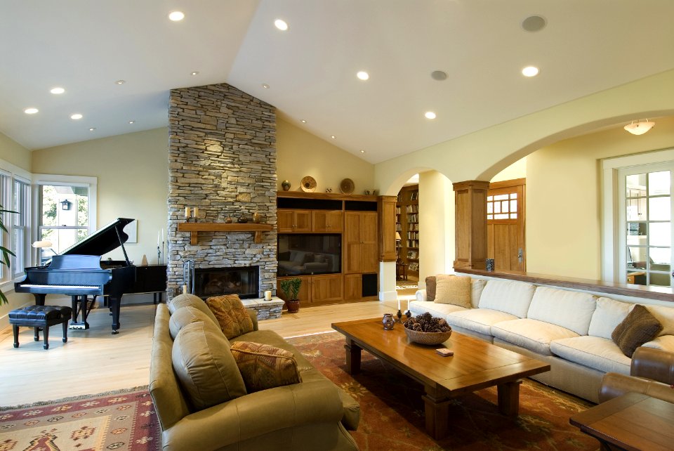 spacious living room photo