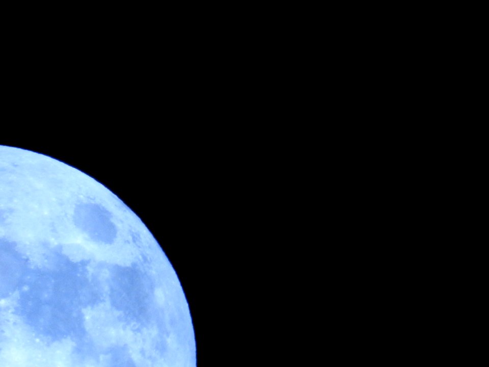 The Supermoon from our garden