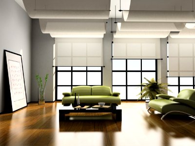 Home interior 3D rendering photo