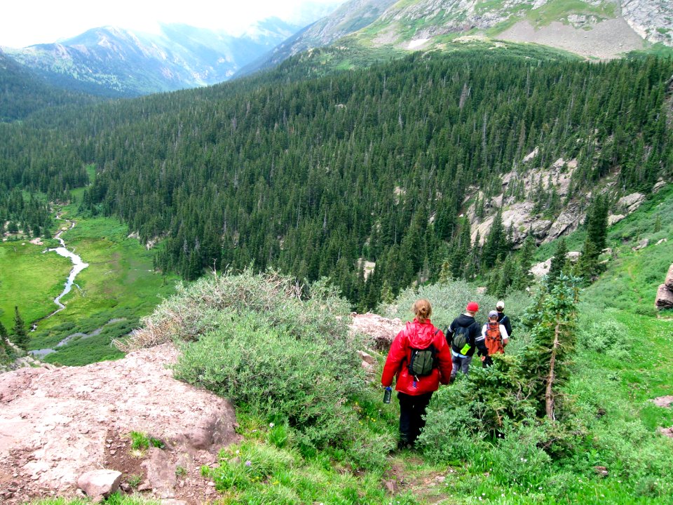 Hikers in Sand Creek Basin, Great Sand Dunes National Preserve