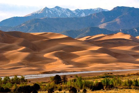 Dunes and Cleveland Peak, Early Spring photo