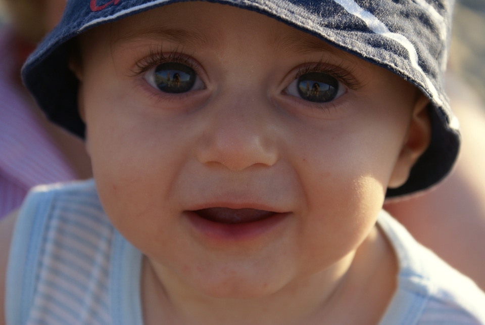 Hat summer big eyes