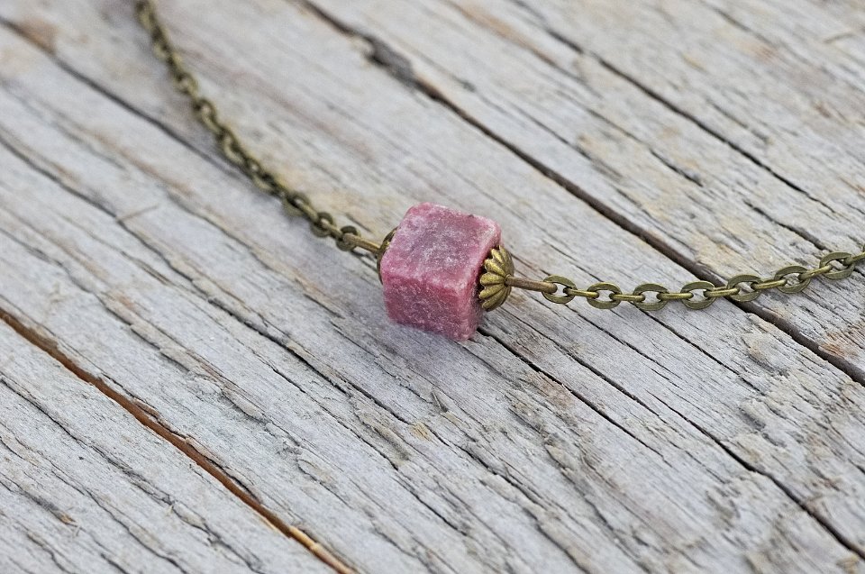 rhodonite necklace