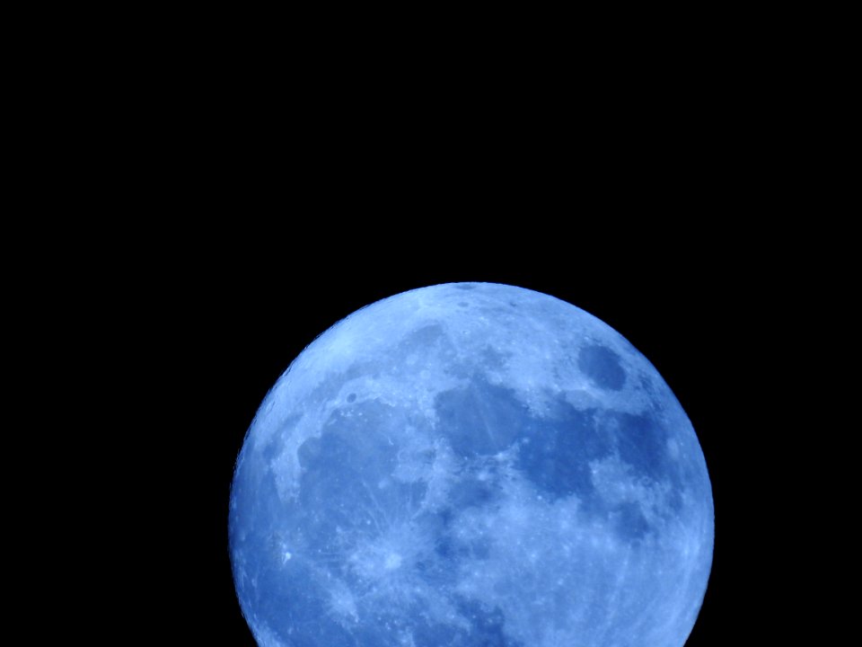 The Supermoon from our garden