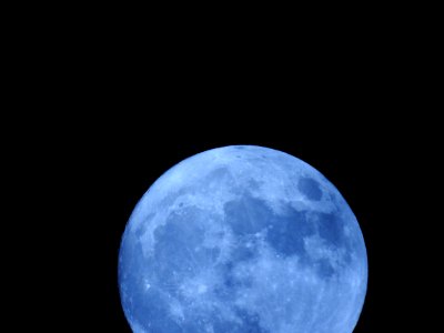 The Supermoon from our garden