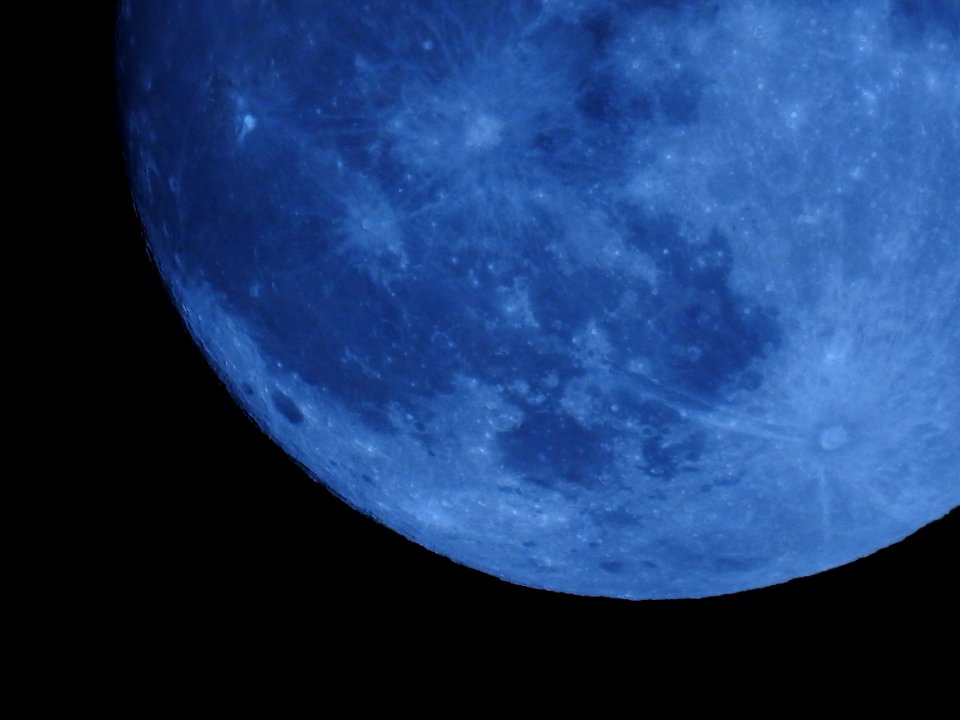 The Supermoon from our garden