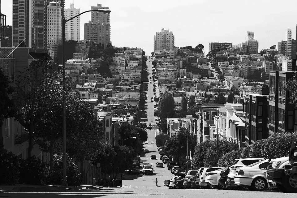 Urban hill cars photo