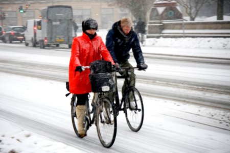 Red Ride - Cycling in Winter in Copenhagen photo