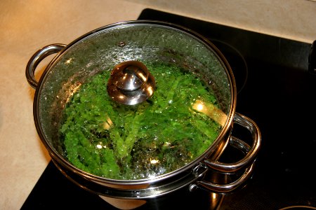 Peas blanching 2