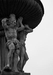 Fountain black and white south bohemia