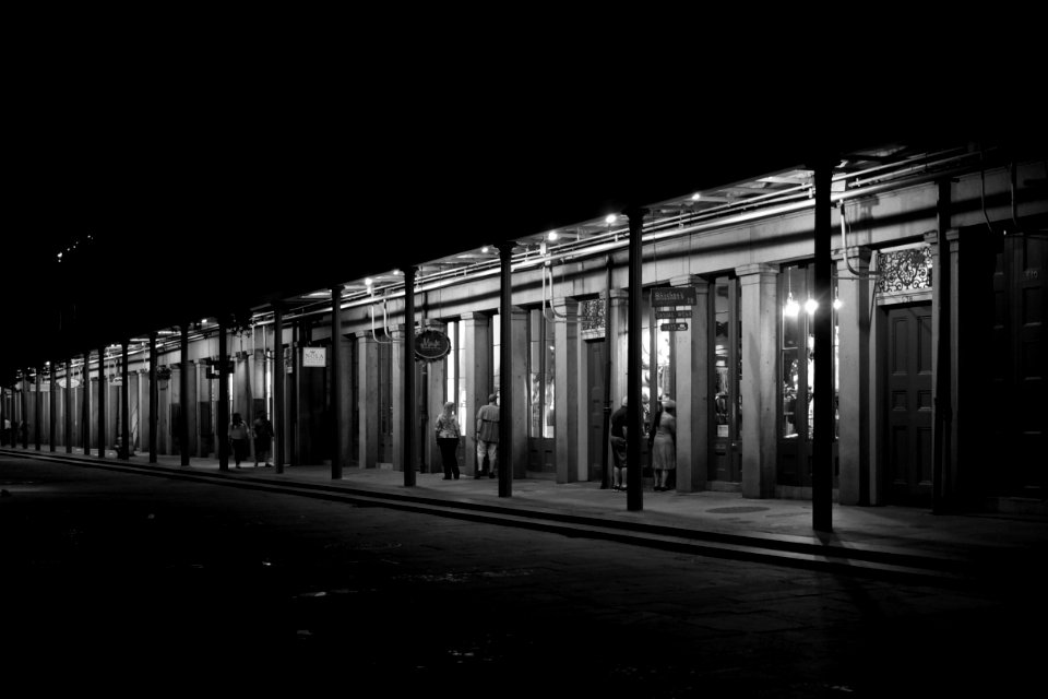 jackson square at night