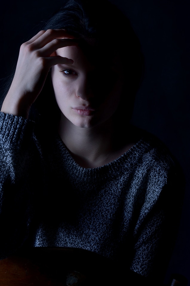 Depression sadness hair