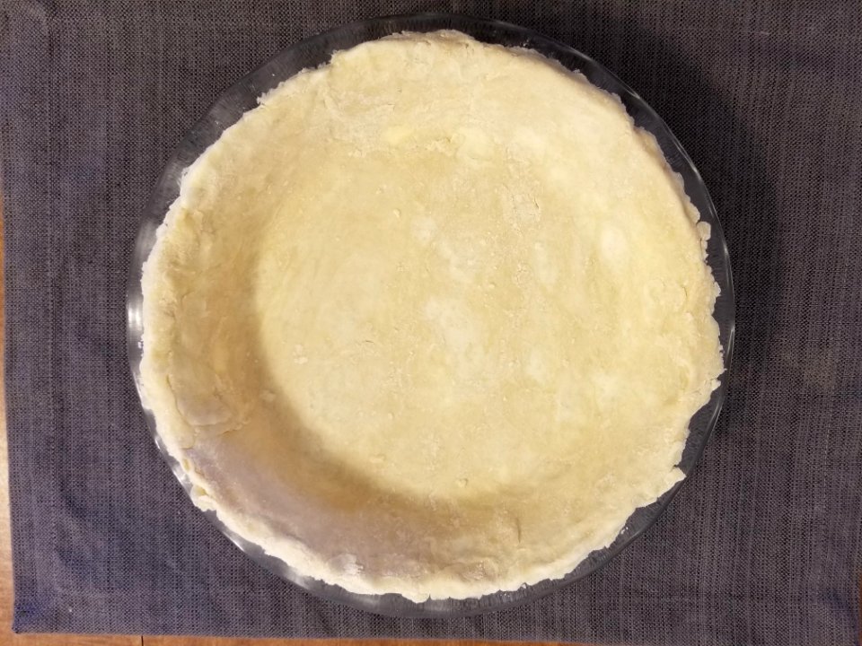 Pie crust ready to be filled