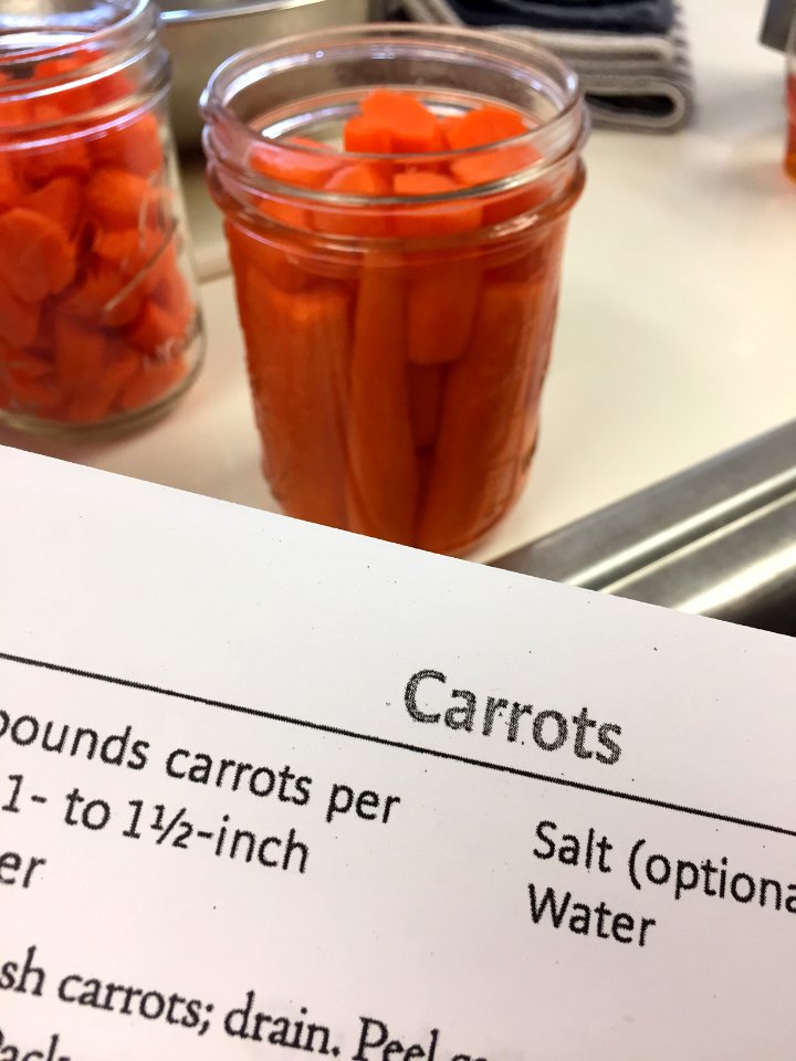 Pressure Canned Carrots photo