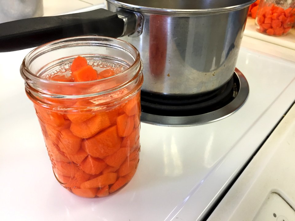 Pressure Canned Carrots
