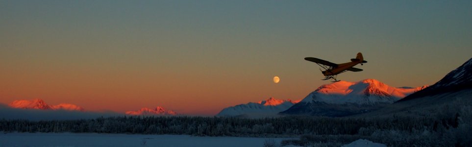 Landing on Lake Clark