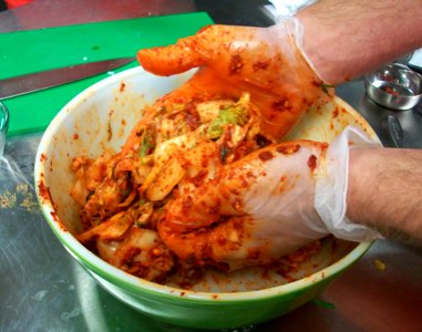 Mixing Kimchi photo