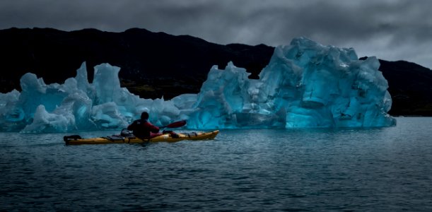 Kayaking with the ice