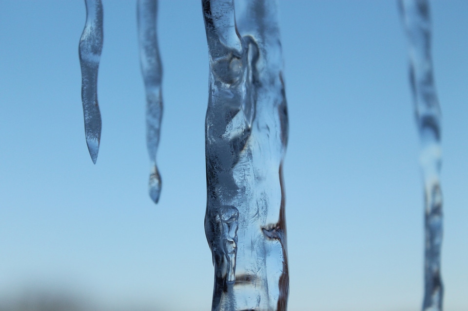Transparent ice blue