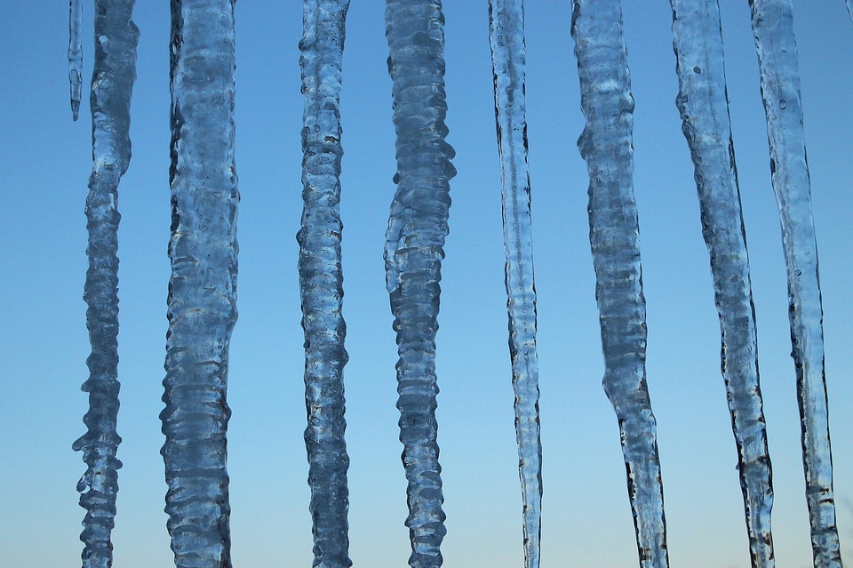 Transparent ice blue