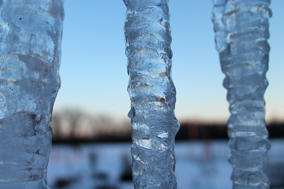 Transparent ice blue