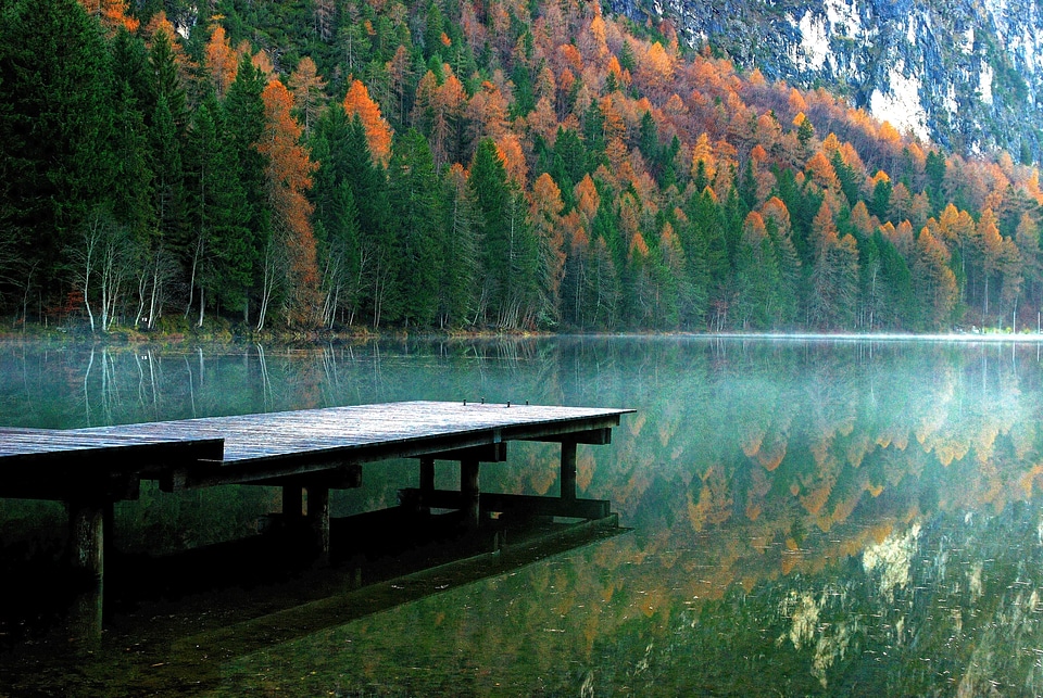 Scenic pier water photo