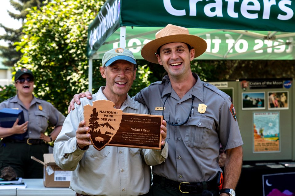 Volunteer Nolan and Superintendent Wade Vagias