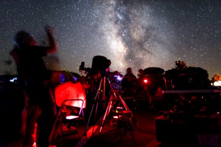 Star Party at Cave Area parking lot photo