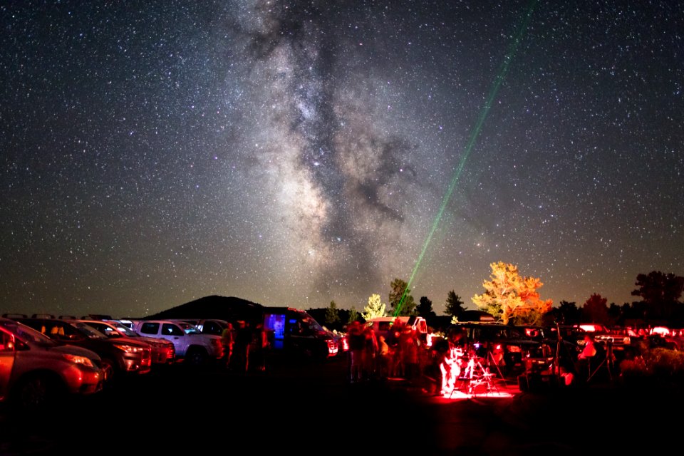 Star Party at Cave Area parking lot (wide)