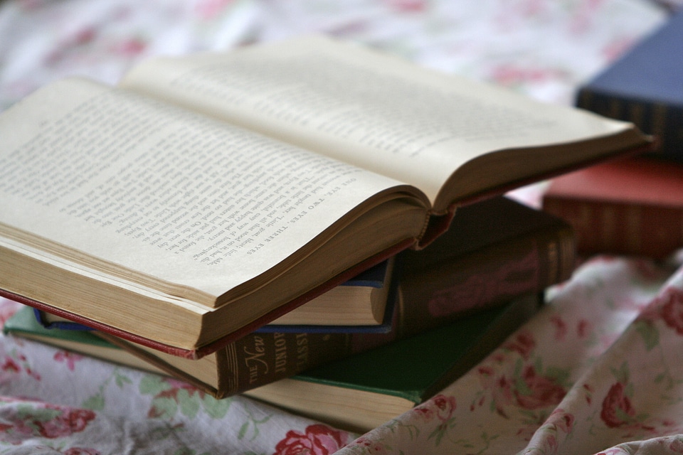 Old books antique study