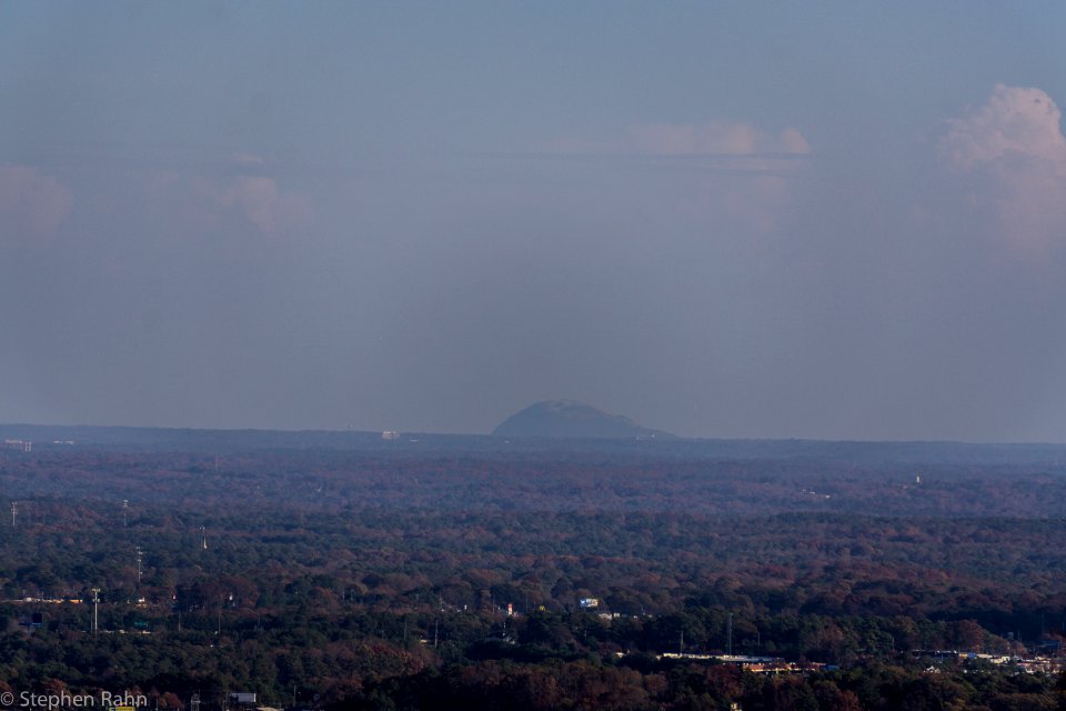 Stone Mountain as seen from Kennesaw Mountain
