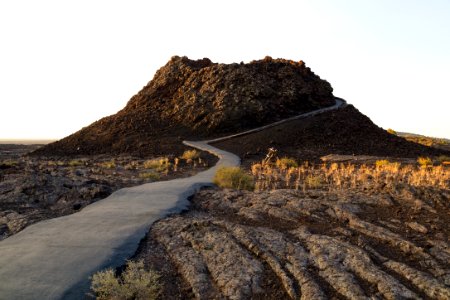 First light on Spatter Cones Trail
