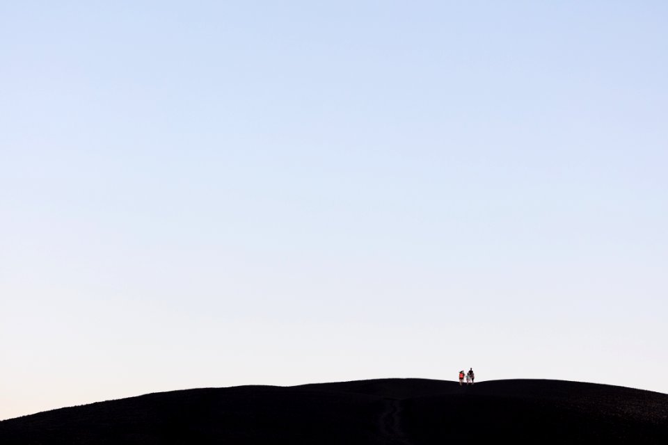 Family on Inferno Cone (wide)
