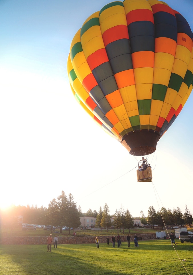 Colorful sky travel