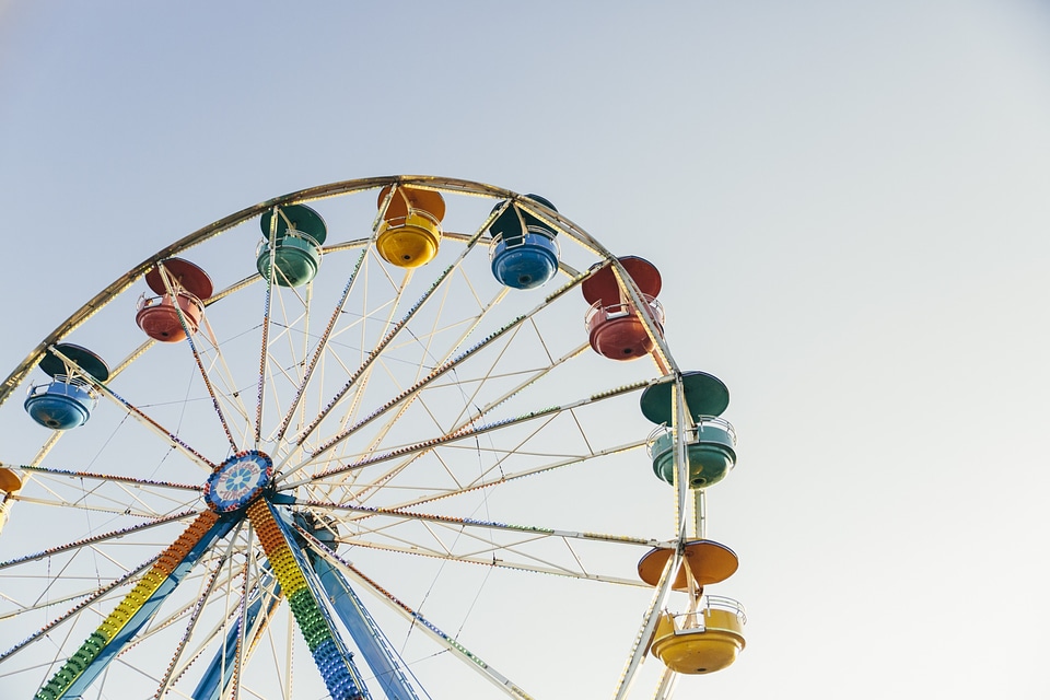Funfair amusement circle