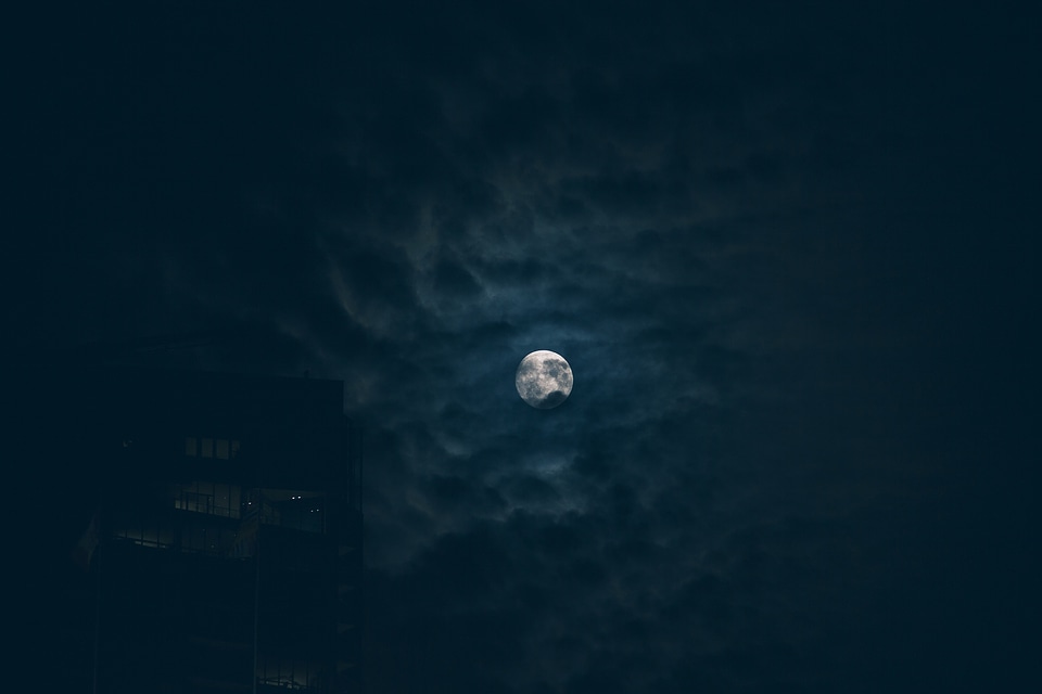 Dark clouds evening