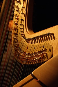 Harp music musical instrument