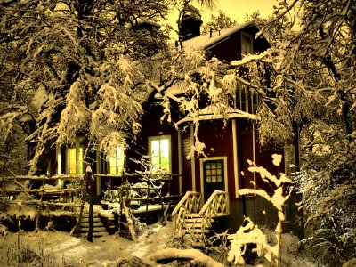 Snö i Farsta