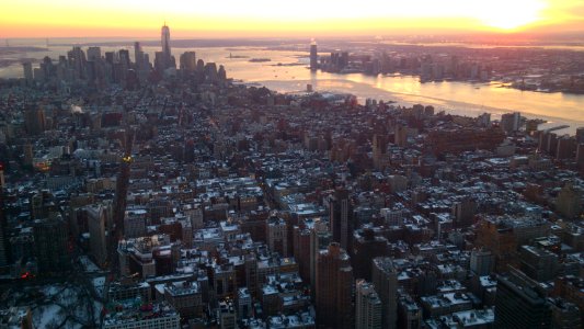 Empire State Building mot Hoboken photo
