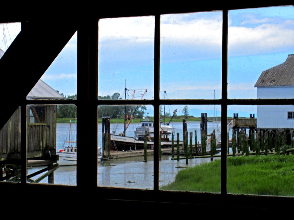 View from Inside Boat Building Shed