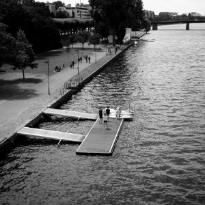 Stand-Up-Board am Main